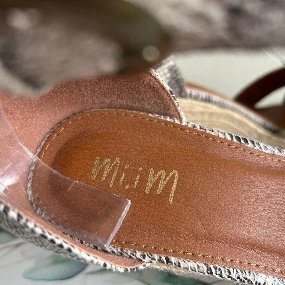 Mi.iM Lynn Snakeskin Platform Sandals